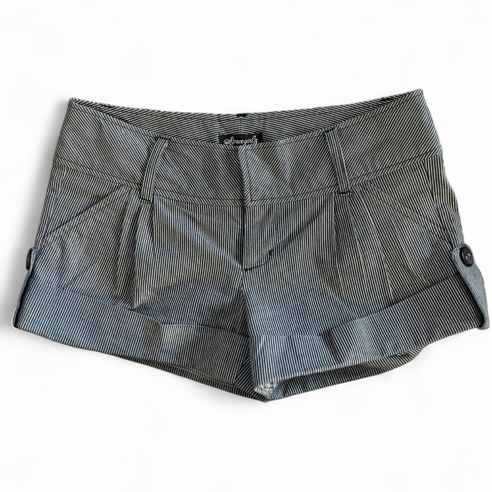 Stylish High Waist Pinstripe Shorts